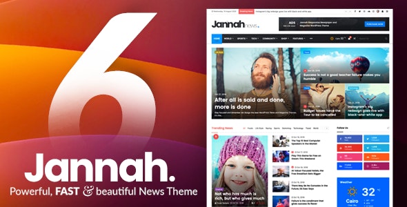 Jannah 6.1.4 Nulled – Newspaper Magazine News BuddyPress AMP